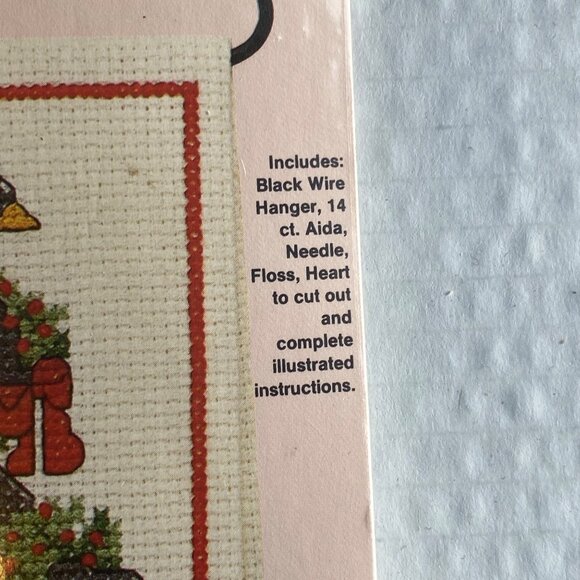 Vtg Country Wireworks Christmas Cross-Stitch Kit of 2 Canadian Geese Hanger USA - Picture 4 of 8